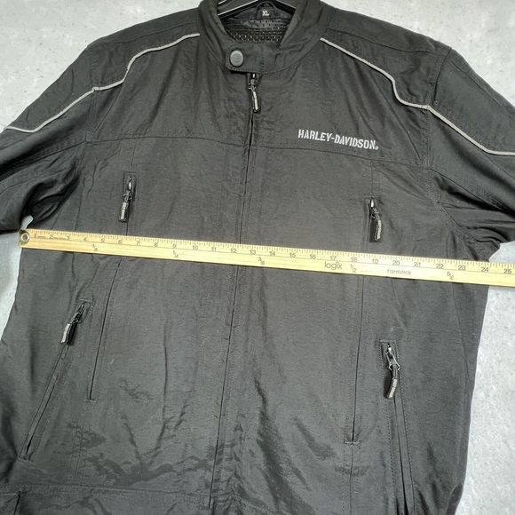 Harley Davidson HDMC Riding Gear Jacket Men’s XL Wings, Skull Back Hit. Black - Picture 9 of 14